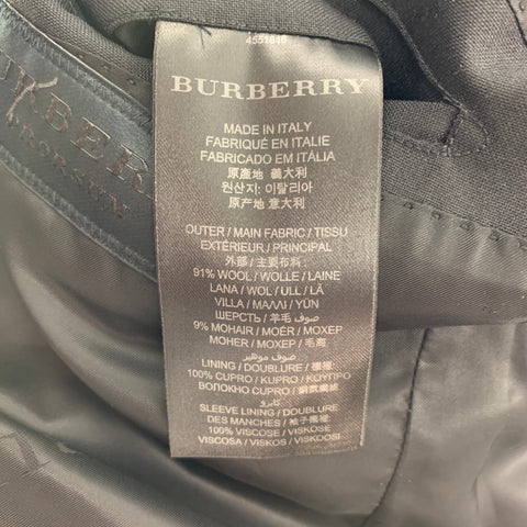 BURBERRY PRORSUM Spring 2016 Size 40 Regular Black & Cream Embellished Floral Sport Coat
