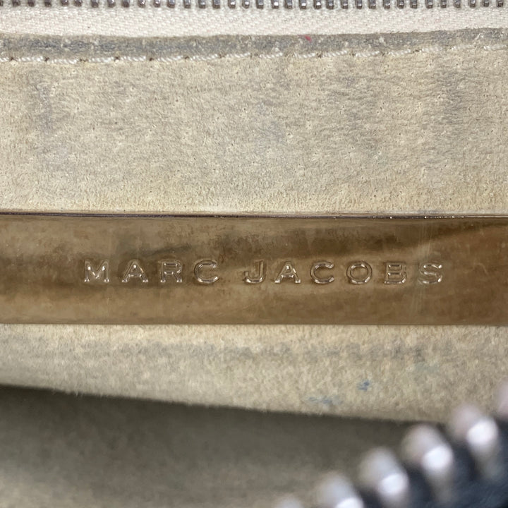 MARC JACOBS Black Contrast Stitch Leather Top Handles Handbag