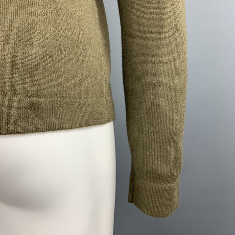 RALPH LAUREN Pull à col rond en cachemire olive taille S