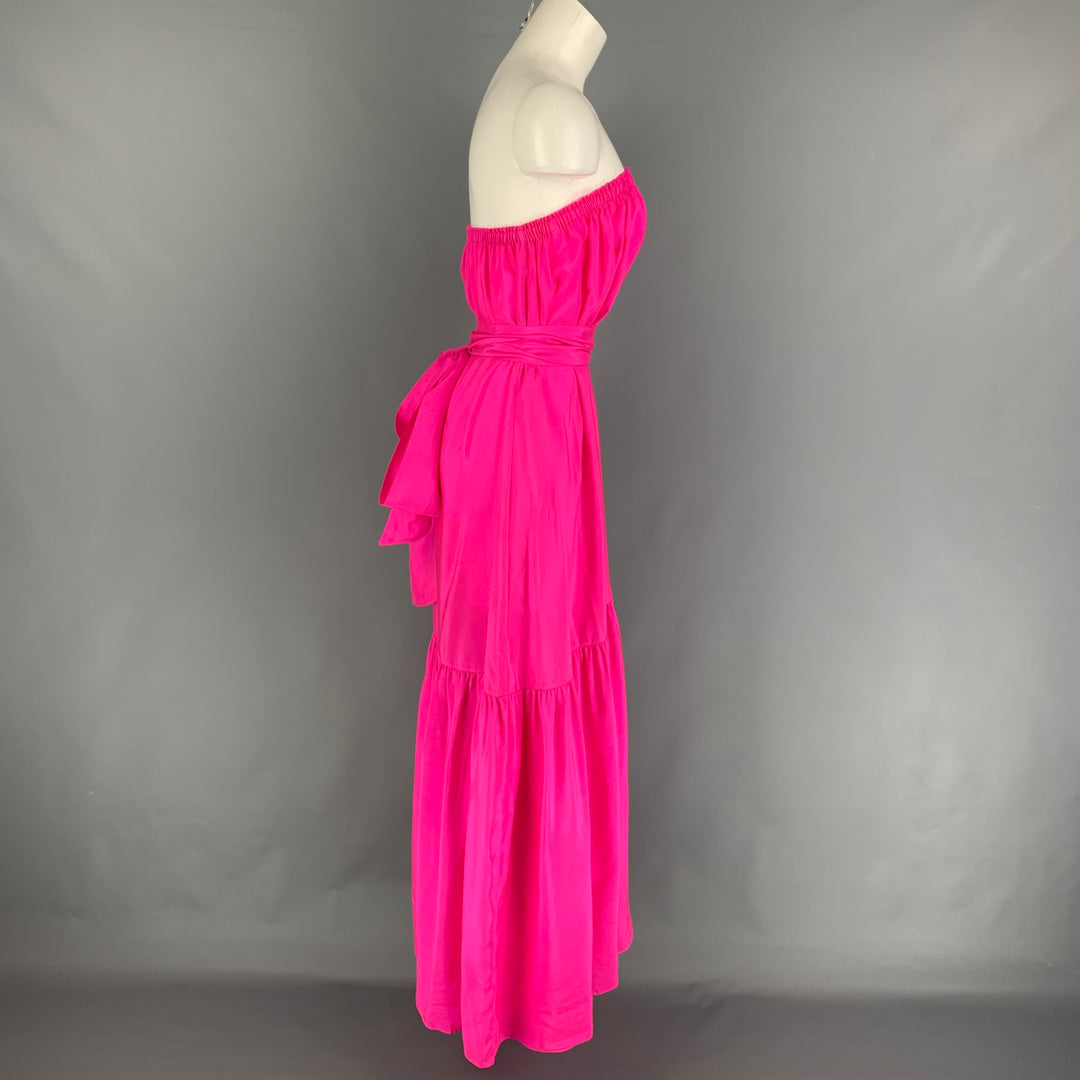 ANAAK Size S Pink Silk Belted Maxi Dress