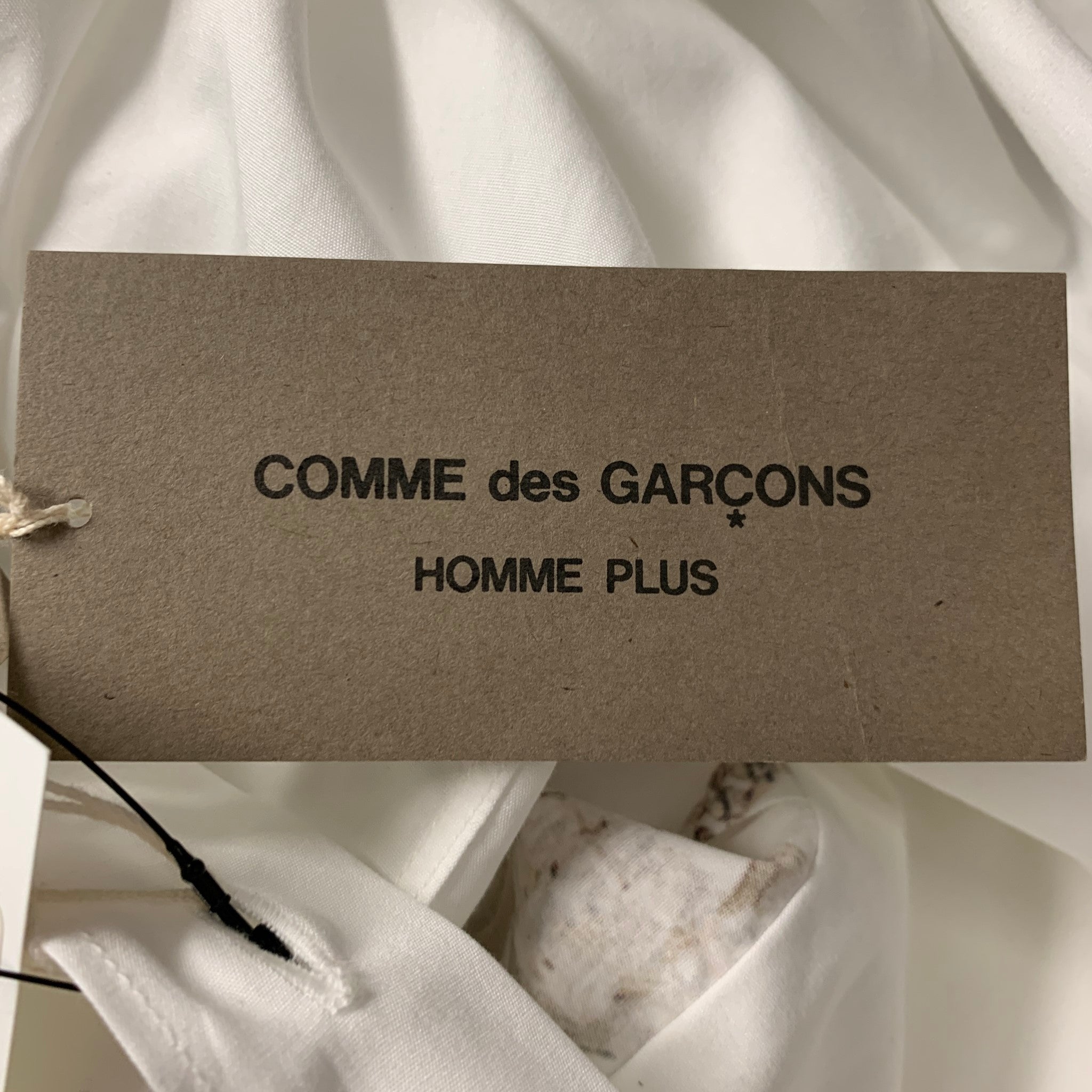 COMME des GARCONS HOMME PLUS Size S White Gold Embellishment Long