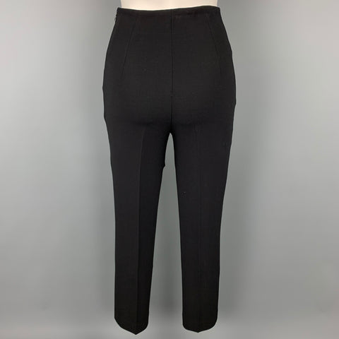 RALPH LAUREN Black Label Talla 2 Pantalón de vestir de lana negro