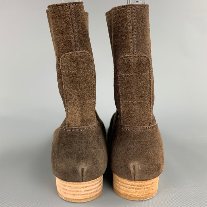 MADRAS Size 7 Brown Cut Out Suede Desert Ankle Boots