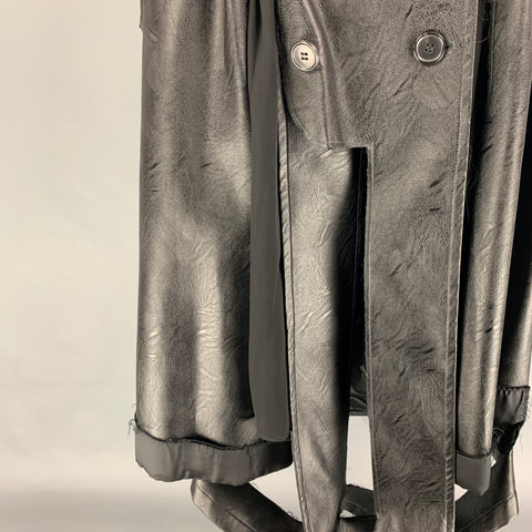 MAISON MARGIELA FW 2019 Size 32 Black Viscose Deconstructed Lapel Casual Pants