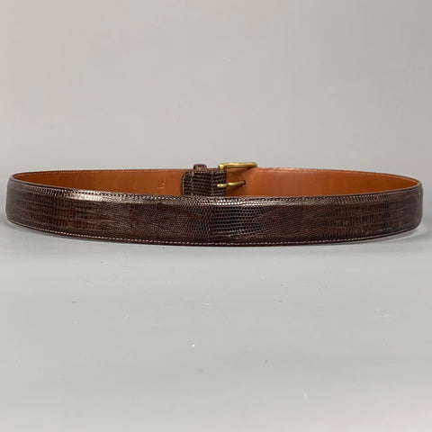 POLO by RALPH LAUREN Size 36 Brown Lizard Belt
