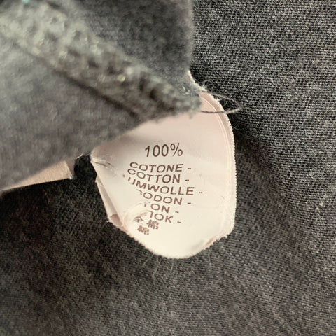 BRUNELLO CUCINELLI Size S Grey Cotton V-Neck T-shirt
