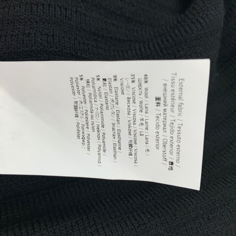 M MISSONI Talla 8 Abrigo de punto de lana / viscosa dorado y negro