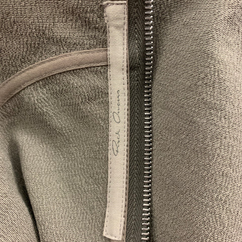 RICK OWENS Taille 2 Robe à manches courtes en mélange de coton mousse