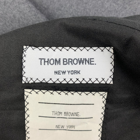 THOM BROWNE Size 37 Grey Button Fly Dress Pants