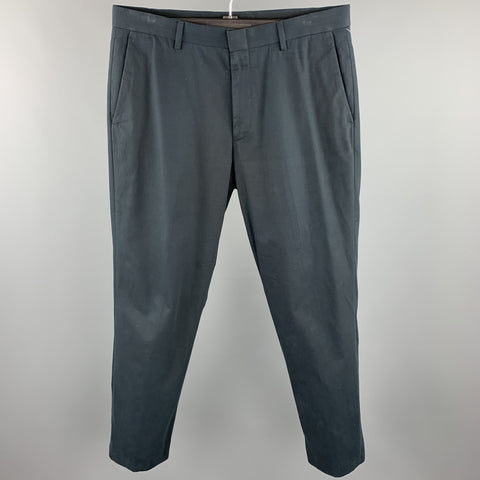 J CREW Size 32 Black Cotton Dress Zip Fly Pants
