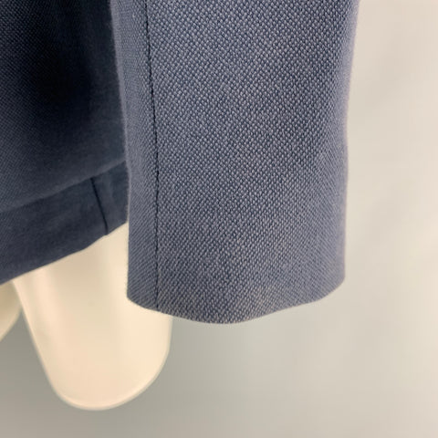 THEORY Size 40 Navy Solid Cotton Blend Notch Lapel Sport Coat