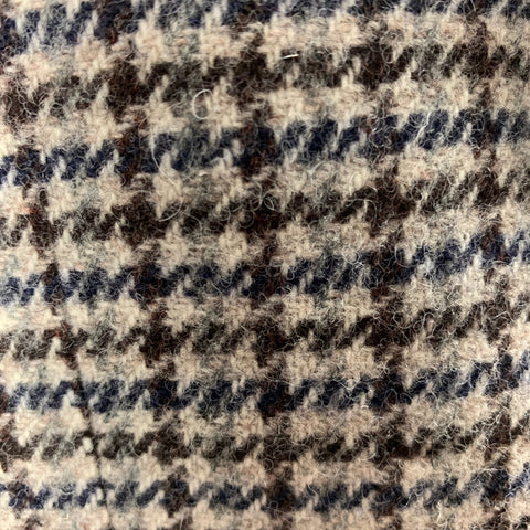OFFICINE GENERALE Size 42 Brown Cream Houndstooth Wool Sport Coat