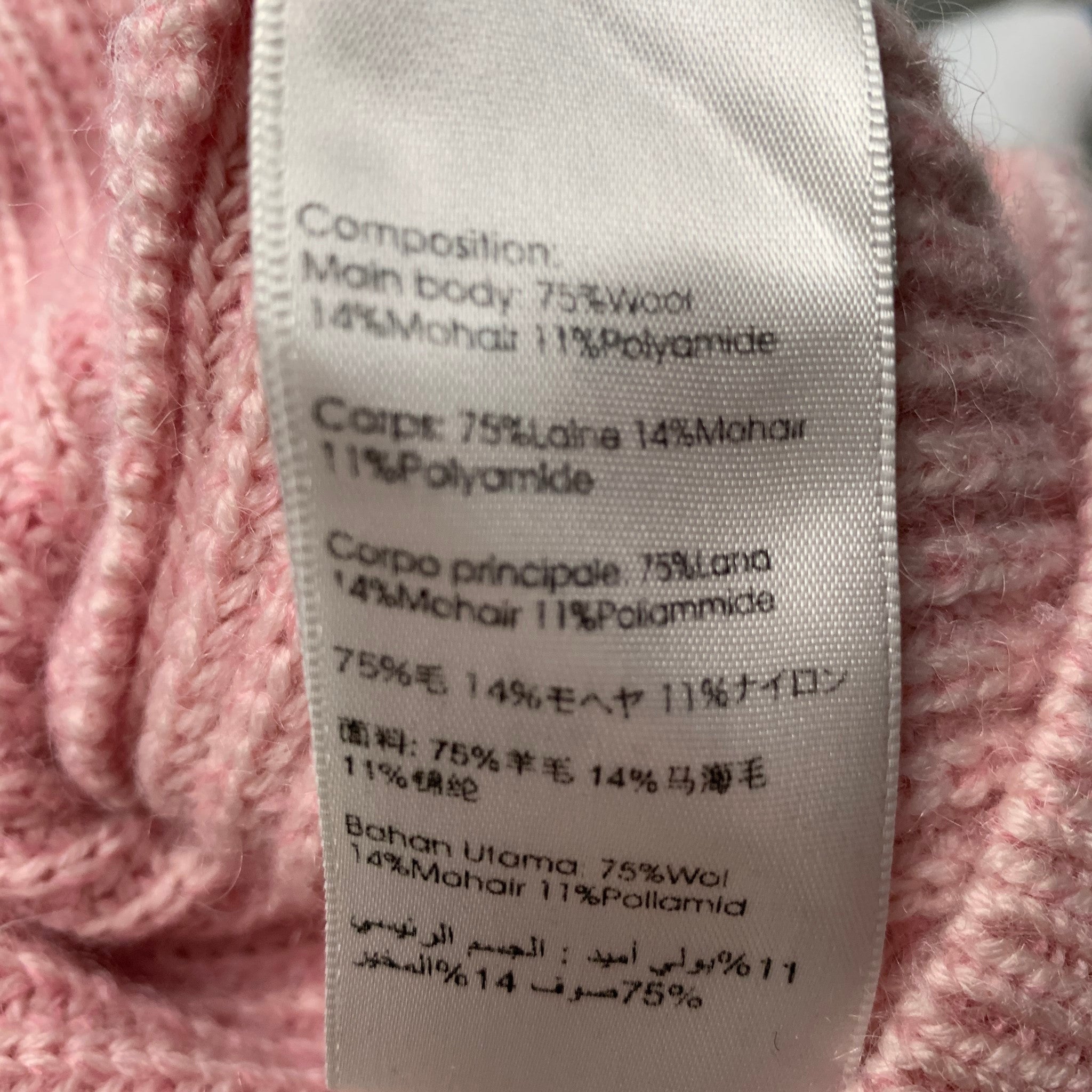 3.1 PHILLIP LIM Size M Pink Wool Polyester Crew-Neck Sweater – Sui