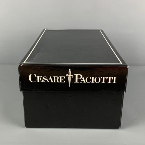 CESARE PACIOTTI Talla 10 Zapatos con cordones de cuero con tachuelas negros
