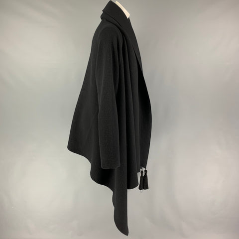 THE ROW One Size Black Cashmere Blend Oversized Cardigan