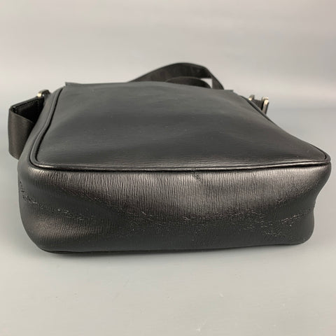 MONT BLANC Black Leather Rectangle Shoulder Bag