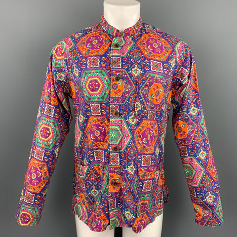 ENGINEERED GARMENTS Size M Multi-Color Print Cotton Long Sleeve Shirt