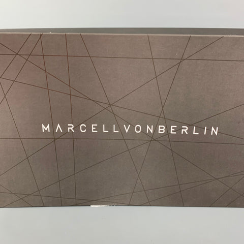 MARCELL VON BERLIN Size 10 Silver Leather Metallic Pull On Thigh High Boots