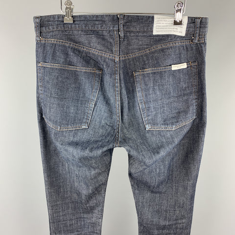 ENGINEERED GARMENTS Size 32 Indigo Contrast Stitch Cotton Zip Fly Jeans