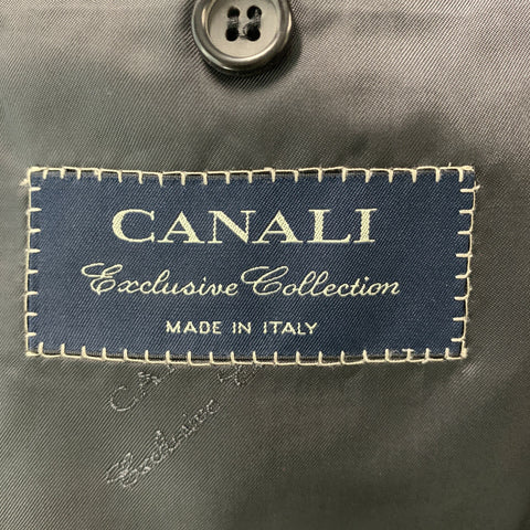 CANALI Chest Size 40 Black Beige Glenplaid Cashmere Single breasted Sport Coat