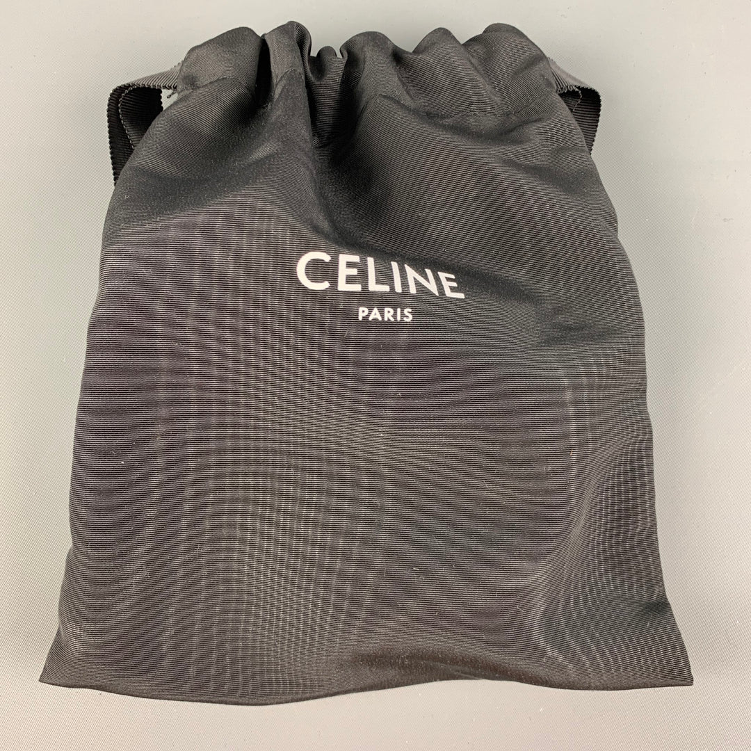 CELINE Waist Size 31 Black Leather Small Western Belt