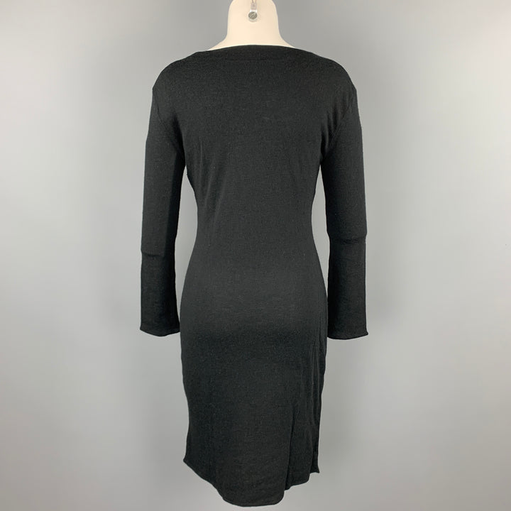 MAISON MARTIN MARGIELA Size S Black Viscose / Wool Sweater Dress