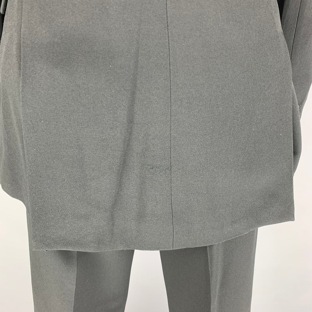 VIKTOR & ROLF Size 4 Black Rayon Acetate Tuxedo Pants Suit