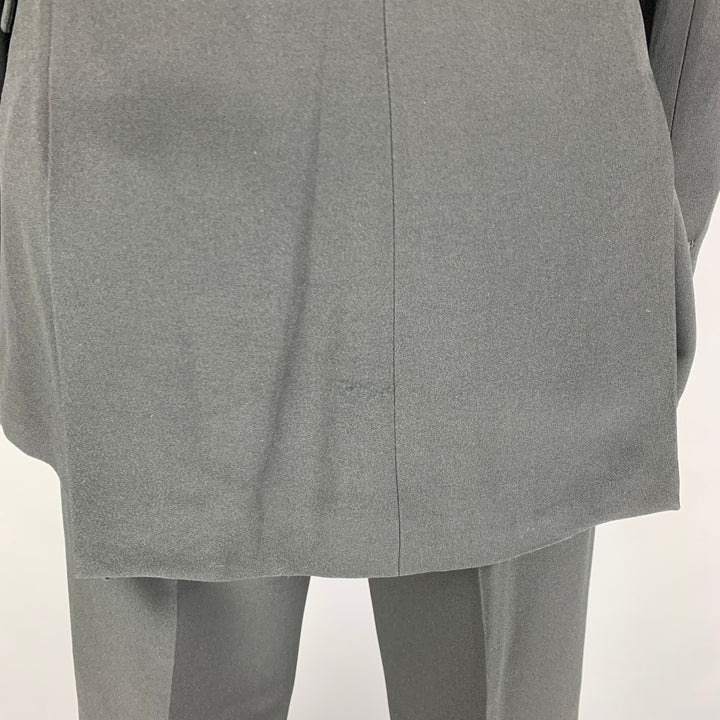 VIKTOR & ROLF Size 4 Black Rayon Acetate Tuxedo Pants Suit