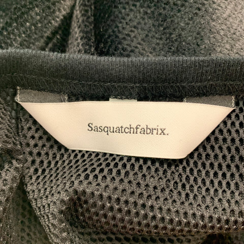 SASQUATCHfabrix Size XL Black Mesh Polyester Short Sleeve T-shirt
