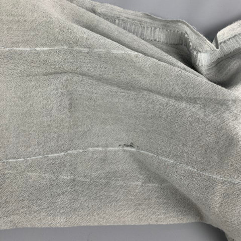VINTAGE Light Gray White Beaded Scarf