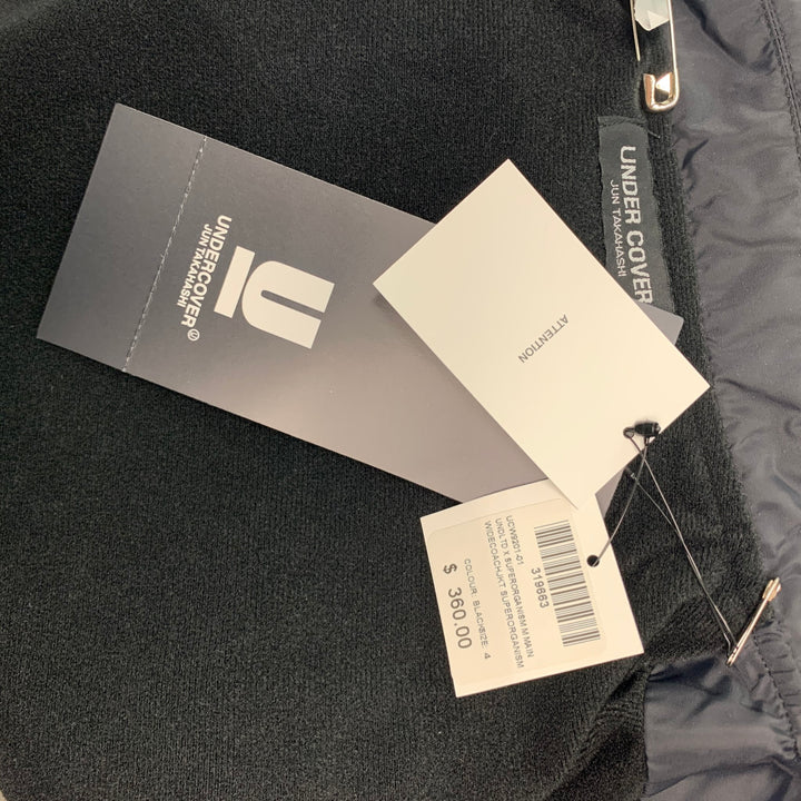 UNDERCOVER  Size L Black Multi-Color Cartoon Polyester Snaps Coat