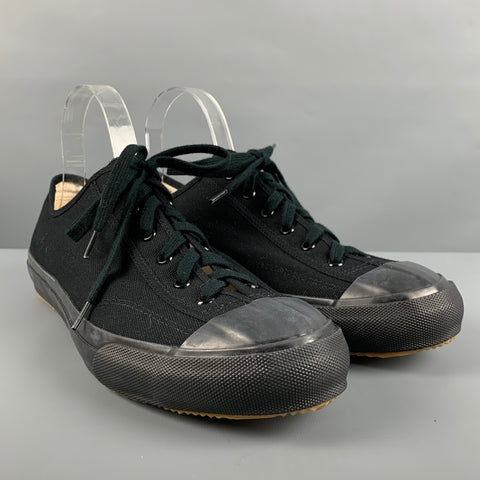 MOONSTAR Size 9 Black Canvas Low Top Sneakers