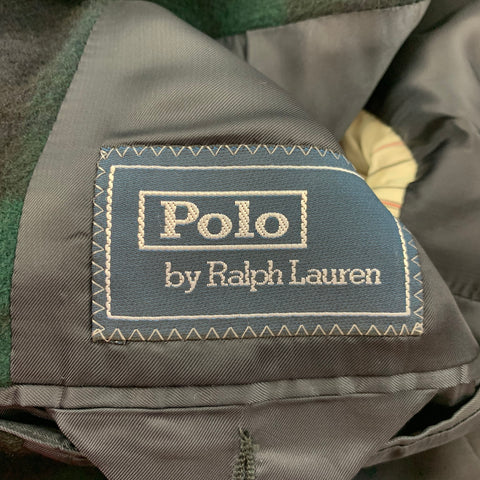 POLO by RALPH LAUREN Size 46 Regular Blackwatch Cashmere Sport Coat
