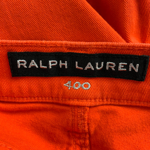 RALPH LAUREN Black Label Size 29 Orange Cotton Skinny Jeans