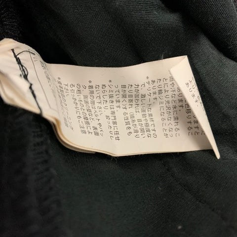 Vintage RAF SIMONS Fall 2016 Size 34 Black Wool High Waisted Dress Pants