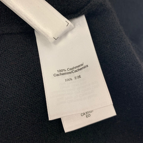 DKNY Size S Black Cashmere Capelet Pullover