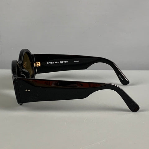 DRIES VAN NOTEN Size Black Acetate Cat 3 Sunglasses