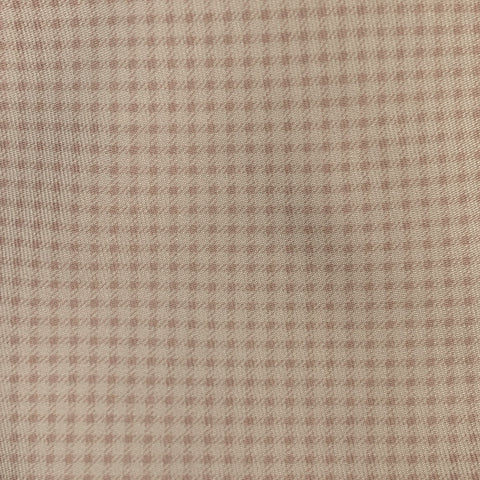HERMES Pale Pink Micro Gingham Silk Tie