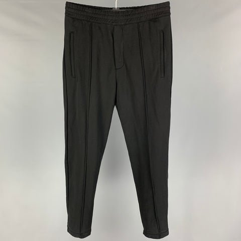 HELMUT LANG Size S Black Cotton Zip Fly Casual Pants