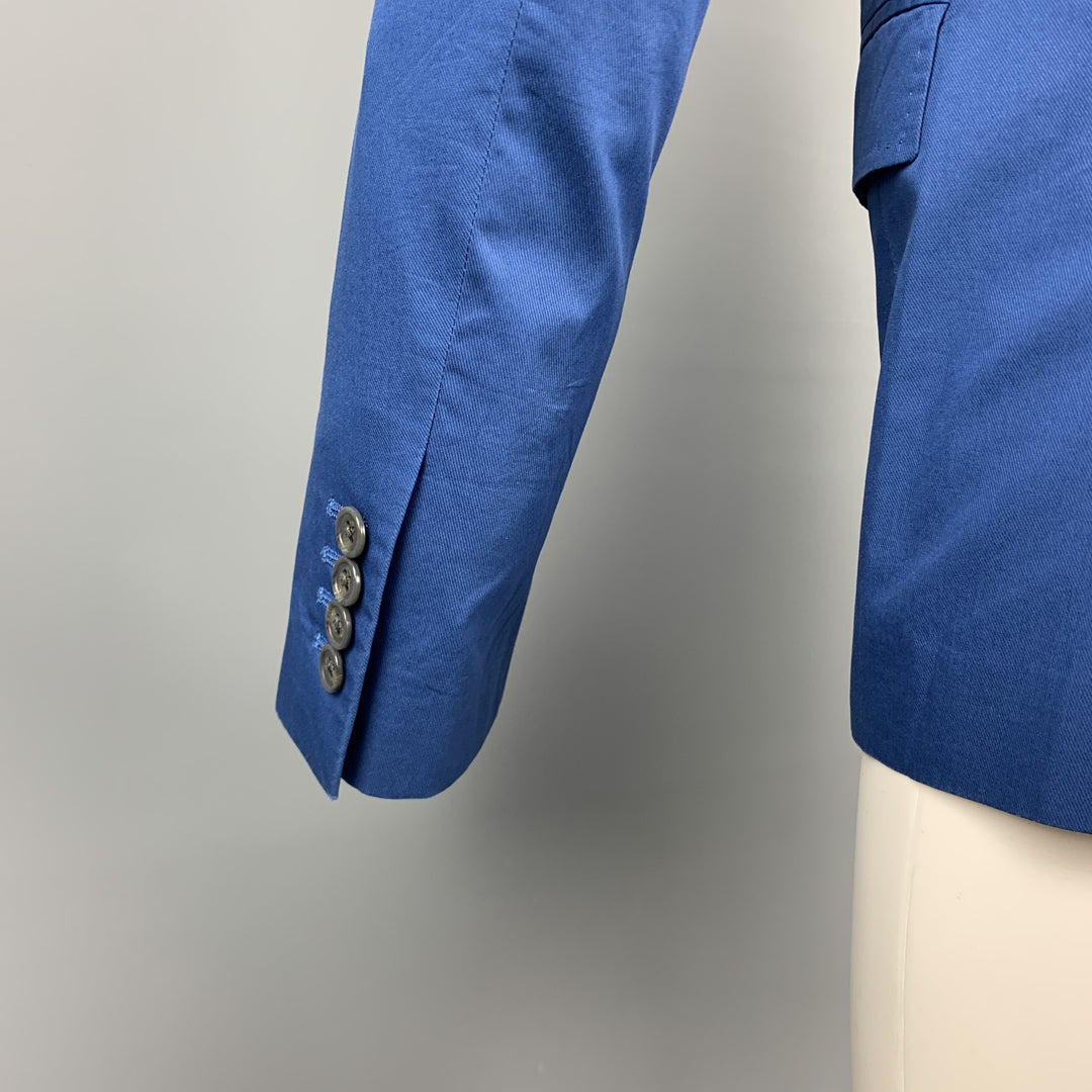 MARC by MARC JACOBS Abrigo deportivo azul de algodón con solapa de muesca