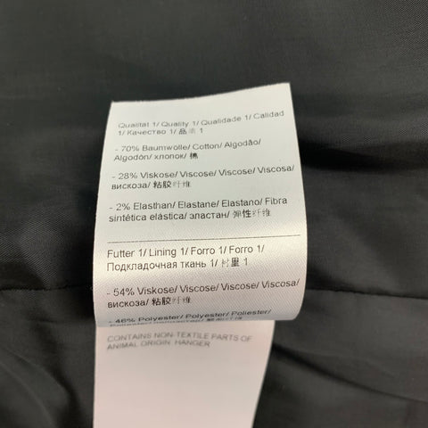 ESCADA Taille 4 Veste à double boutonnage en velours de coton mélangé vert