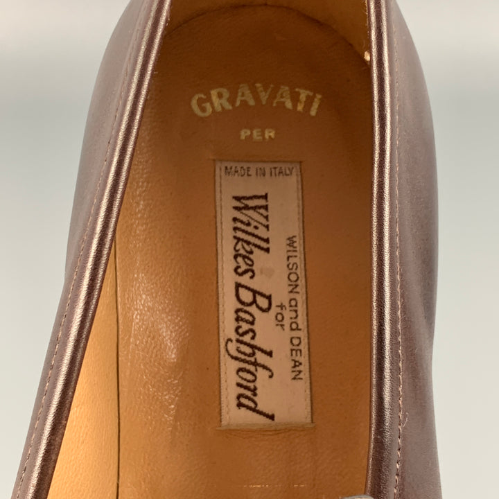 GRAVATI for WILKES BASHFORD Size 8 Brown Leather Slip On Loafers