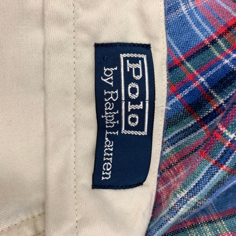 POLO by RALPH LAUREN Size 33 Multi-Color Plaid Cotton Zip Fly Shorts