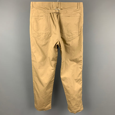 JUNYA WATANABE Pantalones Casuales De Talle Alto De Algodón Caqui Talla L