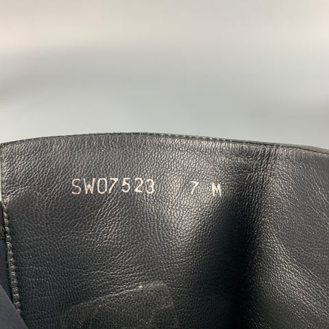 STUART WEITZMAN Size 7 Black Nylon Mixed Fabrics Pull On Boots