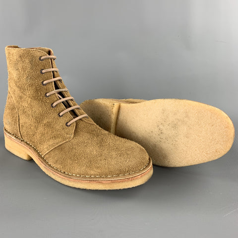 RAG &amp; BONE Taille 10 Bottes à lacets militaires texturées beiges