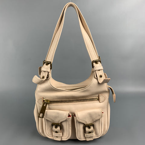 MARC JACOBS Pale Pink Leather Brass Mini Brass Handbag