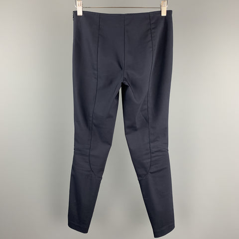 THE ROW Size XS Navy Slim Leg Riding Style Dress Pants