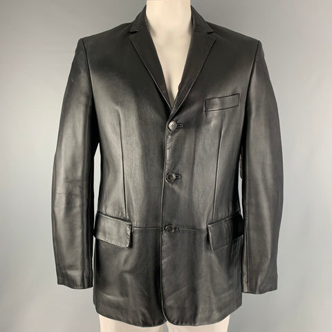 LAGERFELD Taille Poitrine 40 Taille 40 Veste Noire Simple Boutonnage