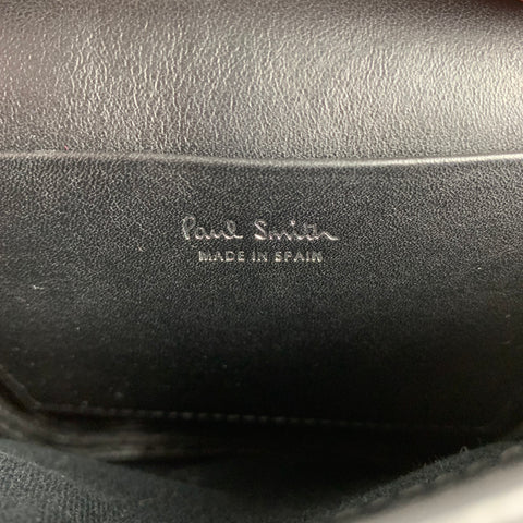 PAUL SMITH Black & Grey Animal Print Leather Mini Bag